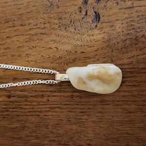 Handmade necklace made with shell!